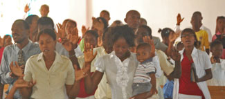 Congregation in Worship